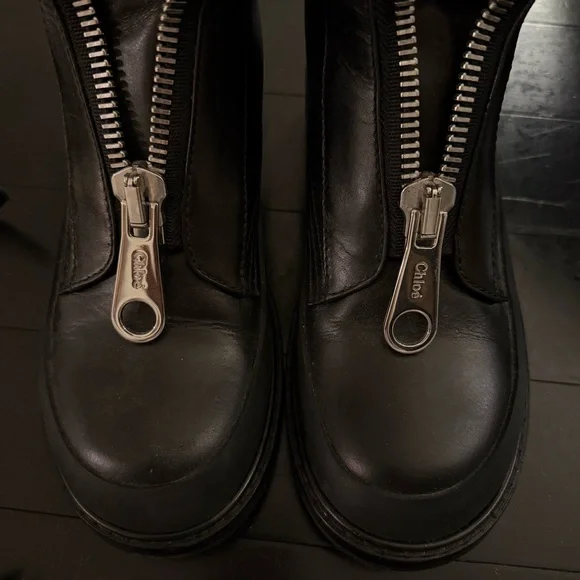 Chloé Roy black calfskin ankle boots - Picture 3 of 9